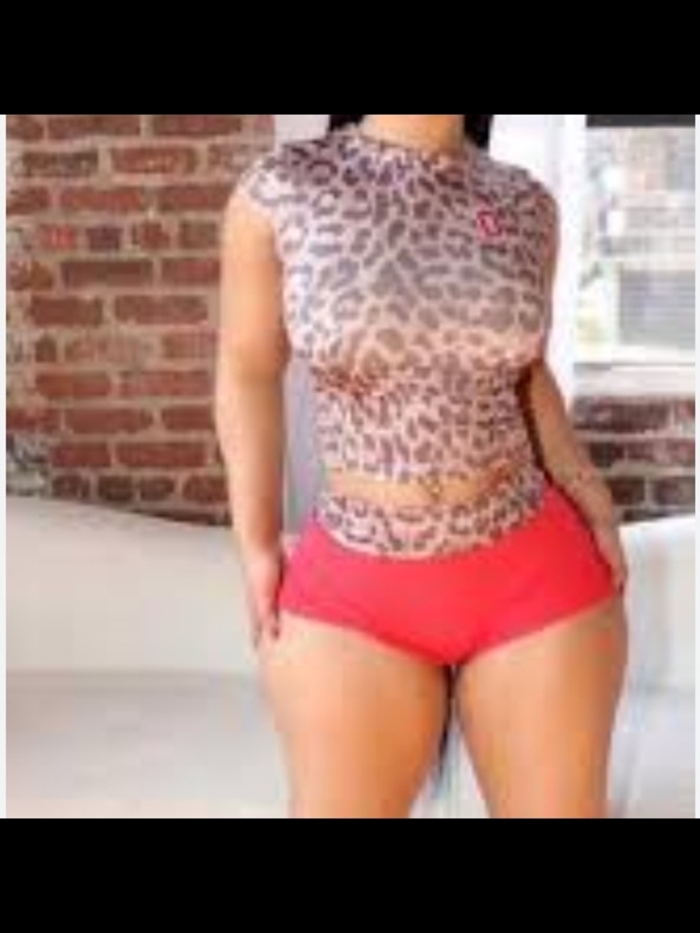 Leopard Print Short Sleeve Two Piece Set